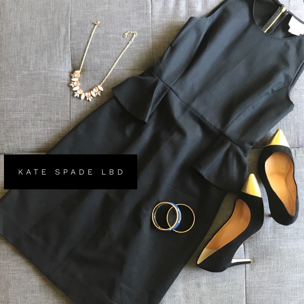 Kate Spade Sleeveless Peplum Dress